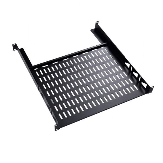 Cantilever 1U Rack Shelf with Vented Panel