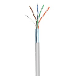 Cat5e Unshielded Network Cable solid bare copper pull box 1000ft grey