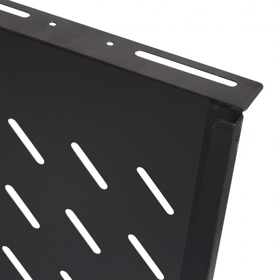 Side mount Shelf for 600mm deep cabinet - black