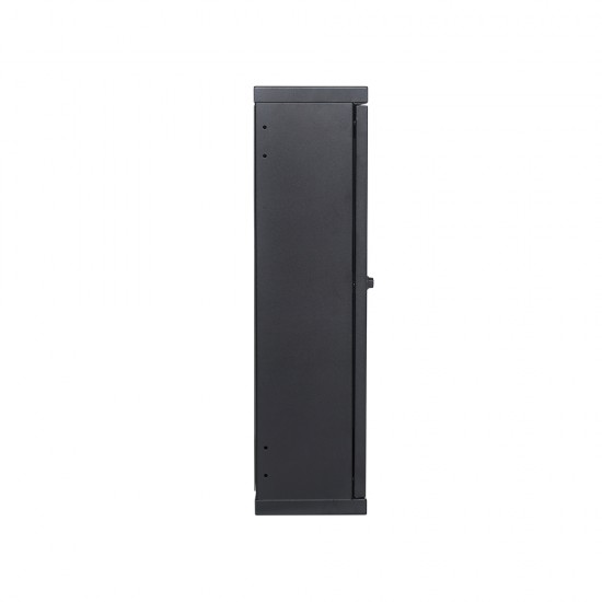15U Premium Slim Swing Wall Mount Cabinet Rack 12" deep with Back Frame - DavisLegend