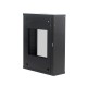 15U Premium Slim Swing Wall Mount Cabinet Rack 12" deep with Back Frame - DavisLegend