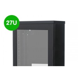 27U Premium Slim Wall Mount Cabinet Rack 8" deep - DavisLegend
