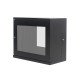 9U Premium Slim Wall Mount Cabinet Rack 8" deep with Back Frame - DavisLegend