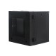 12U Premium Swing Wall Mount Cabinet Rack 22" deep with Back Frame - DavisLegend