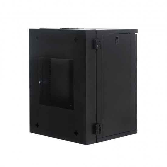 15U Premium Swing Wall Mount Cabinet Rack 22" deep - DavisLegend