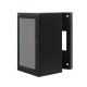 18U Premium Swing Wall Mount Cabinet Rack 22" deep with Back Frame - DavisLegend