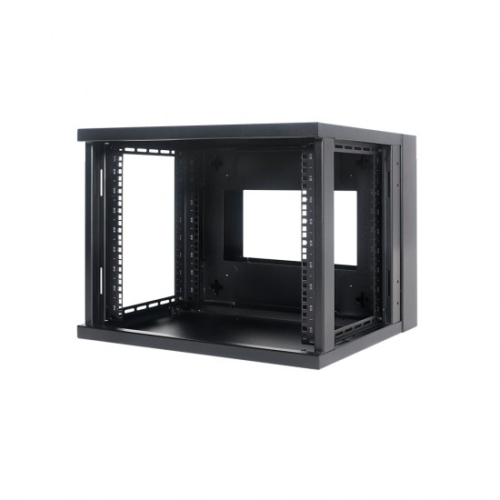 9U Premium Wall Mount Cabinet Rack 18" deep with Back Frame - DavisLegend