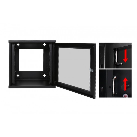 12U Premium Wall Mount Cabinet Rack 26" deep - DavisLegend