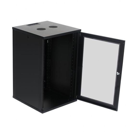 18U Premium Wall Mount Cabinet Rack 26" deep - DavisLegend