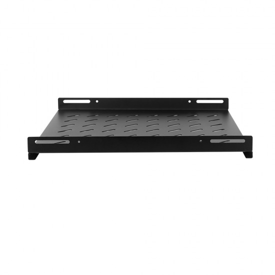 Side mount Shelf for 500mm deep AV Rack - Black