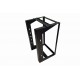 12U Wall Mount IT Open Frame Swing Gate Network Rack Hinged Black 19" - DavisLegend