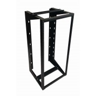 24U Wall Mount IT Open Frame Swing Gate Network Rack Hinged Black 19" - DavisLegend