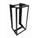 24U Wall Mount IT Open Frame Swing Gate Network Rack Hinged Black 19" - DavisLegend