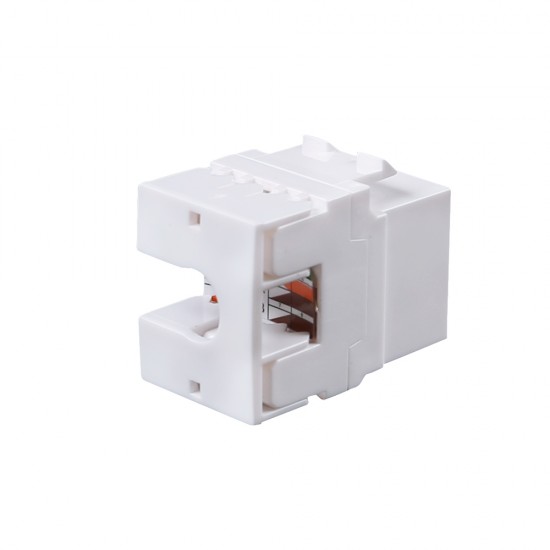 Cat6A Unshielded keystone jack white