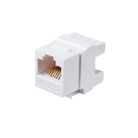 Cat6A Unshielded keystone jack white